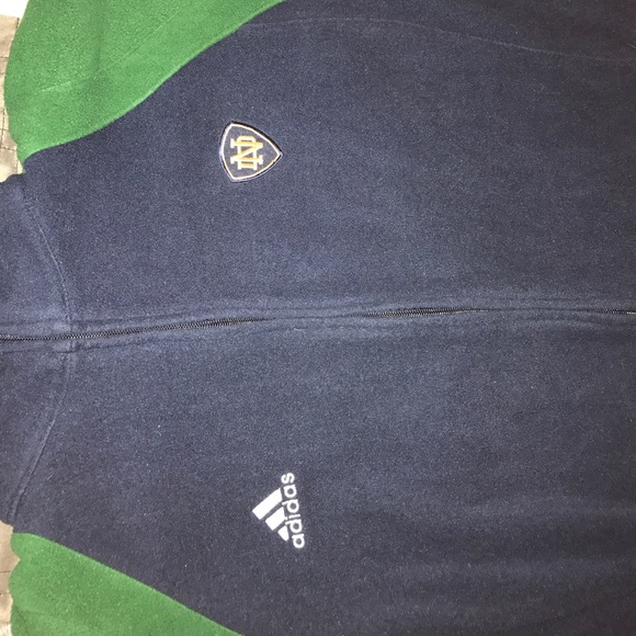 Adidas Fleece- Notre Dame logo (Blue & Green) - Picture 3 of 3