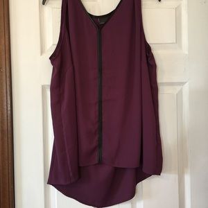 Purple and Black Shell- Tank Shirt