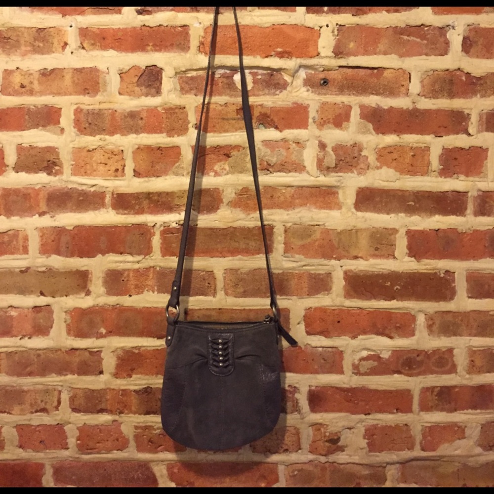 Gray suede Nine West purse