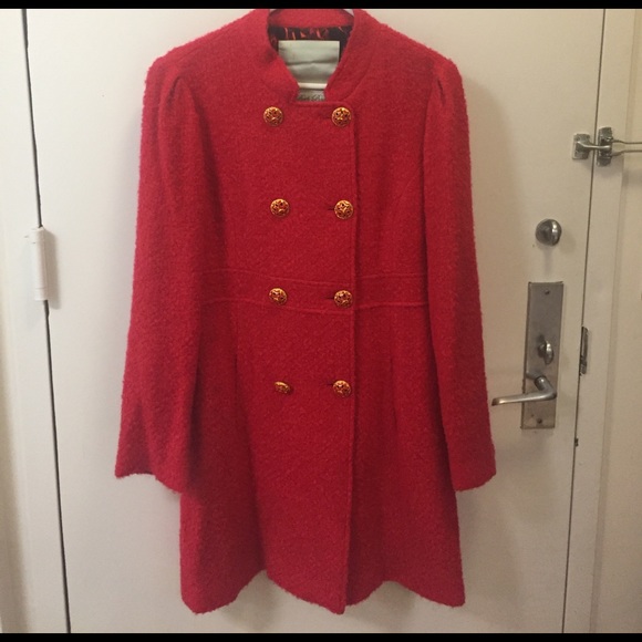 Anthropologie Jackets & Blazers - New! Anthropologie Red Wool Coat
