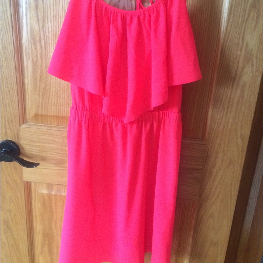 Bright hot pink coral American Eagle summer dress