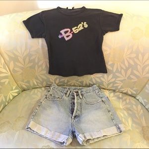 VINTAGE 90's PEPE SHORTS & B52's BABY T