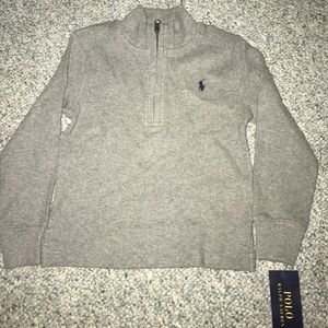 Ralph Lauren kids sweater half zip-up