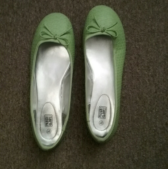 Faded Glory Shoes Faded Glory Womens Mint Green 9w Flat Shoes
