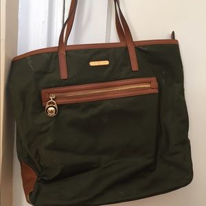 Michael Kors Green Nylon Tote