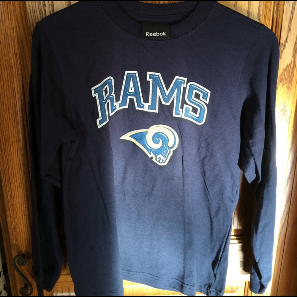 Reebok NFL Rams Kids Medium 10/12 Shirt NWT.