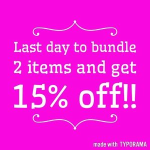 Last day! Don't miss out! :)