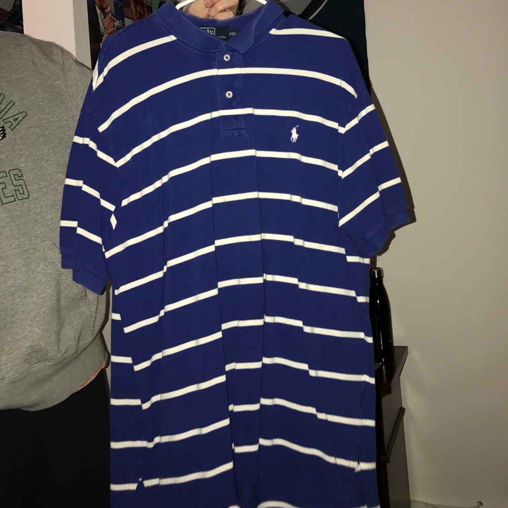 Ralph Lauren Polo- Blue and White Stripes