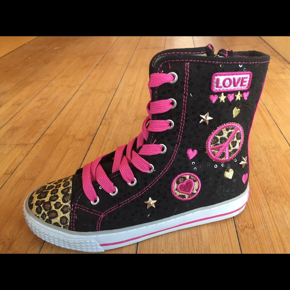 NEW! Girl's Uber Cool Hi-Top Sneakers