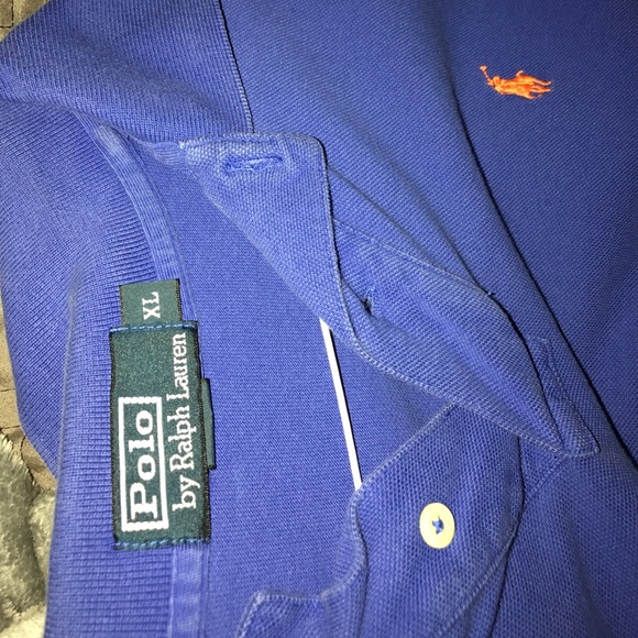 Ralph Lauren Polo long sleeve- Blue XL - Picture 2 of 2