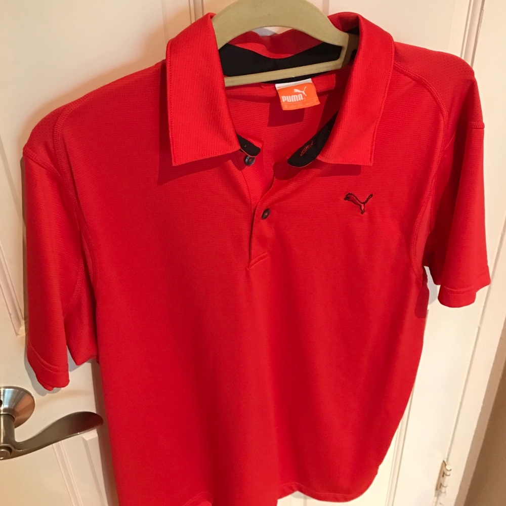 Puma Red polo size medium