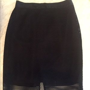 Super Cute black skirt with mesh overlay