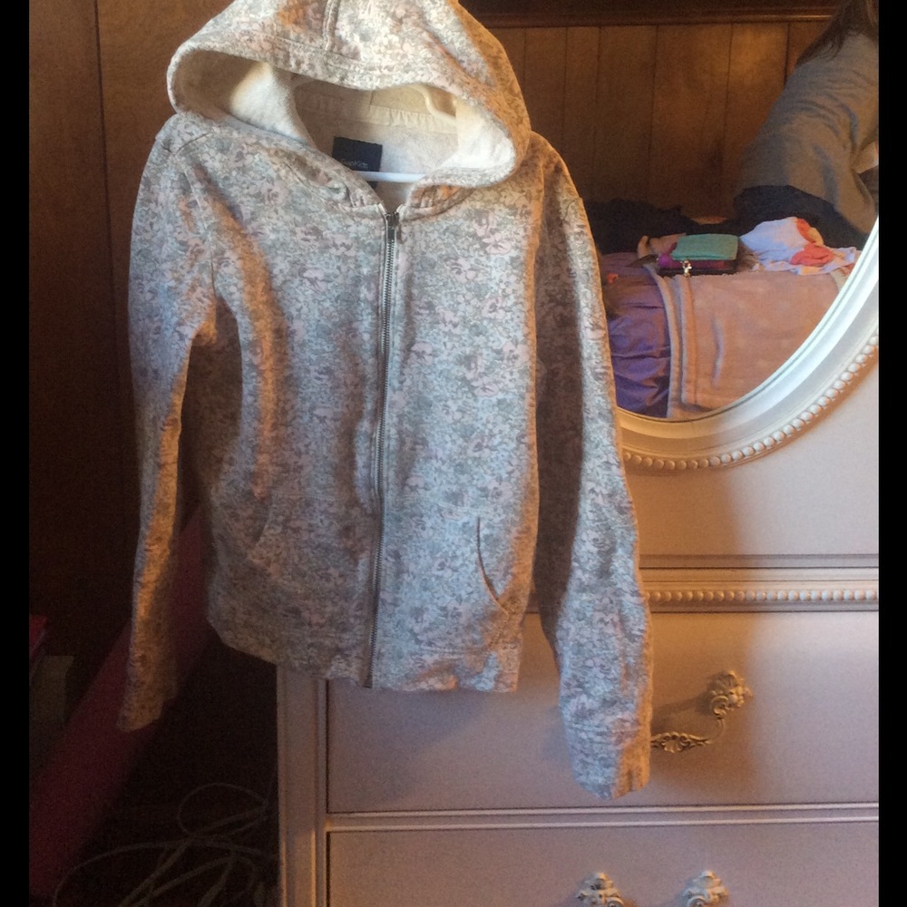 Girls GAP size L zip up sweat shirt