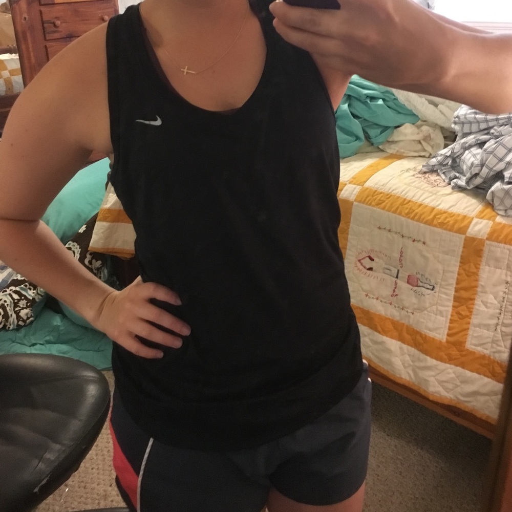 Two Nike Dri-Fit workout tanks size Medium