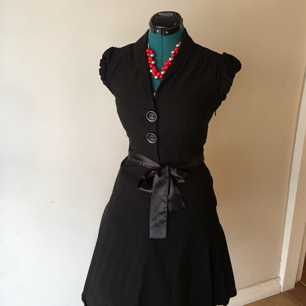 Black Rockabilly Dress