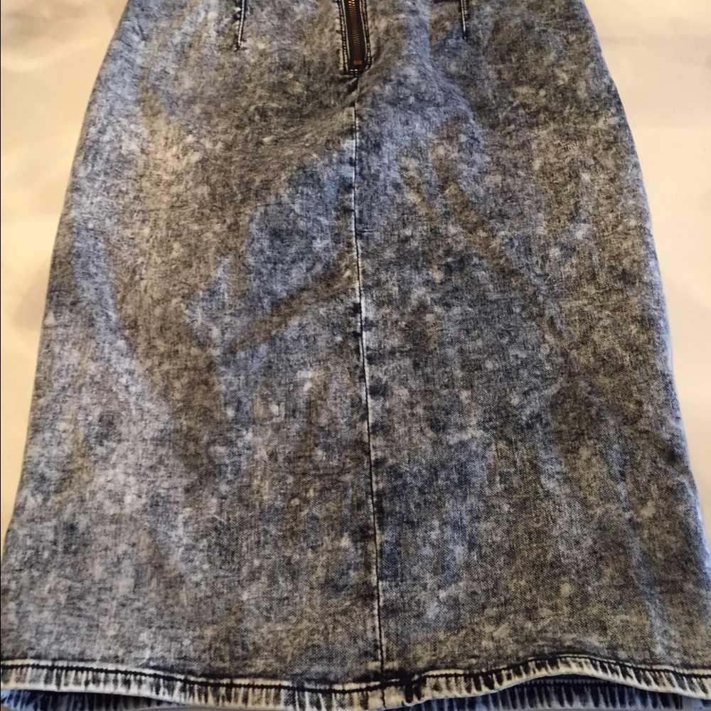 Denim high waist skirt