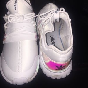 White ortholite adidas sneakers