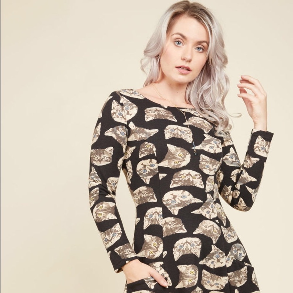 🔥FLASH SALE🔥So happy right meow sweater dress
