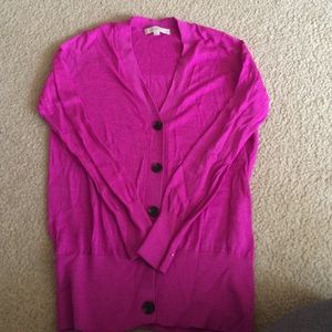 EUC Fuscia Lightweight cardigan