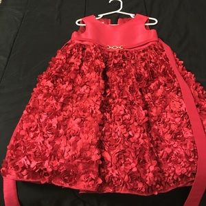Red formal dress
