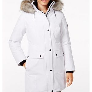 Calvin Klein Faux-Fur-Trim Water-Resistant Parka