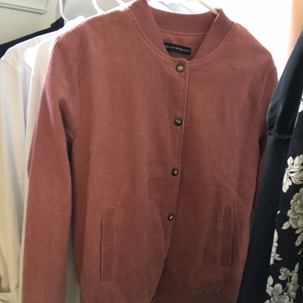 NEVER WORN BRANDY CORDUROY BOMBER