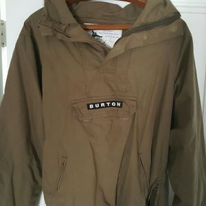 Burton water resistant anorak parka shell