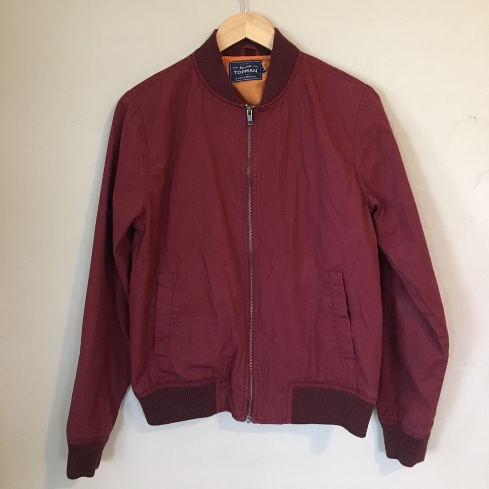 Topman Cotton Bomber Jacket