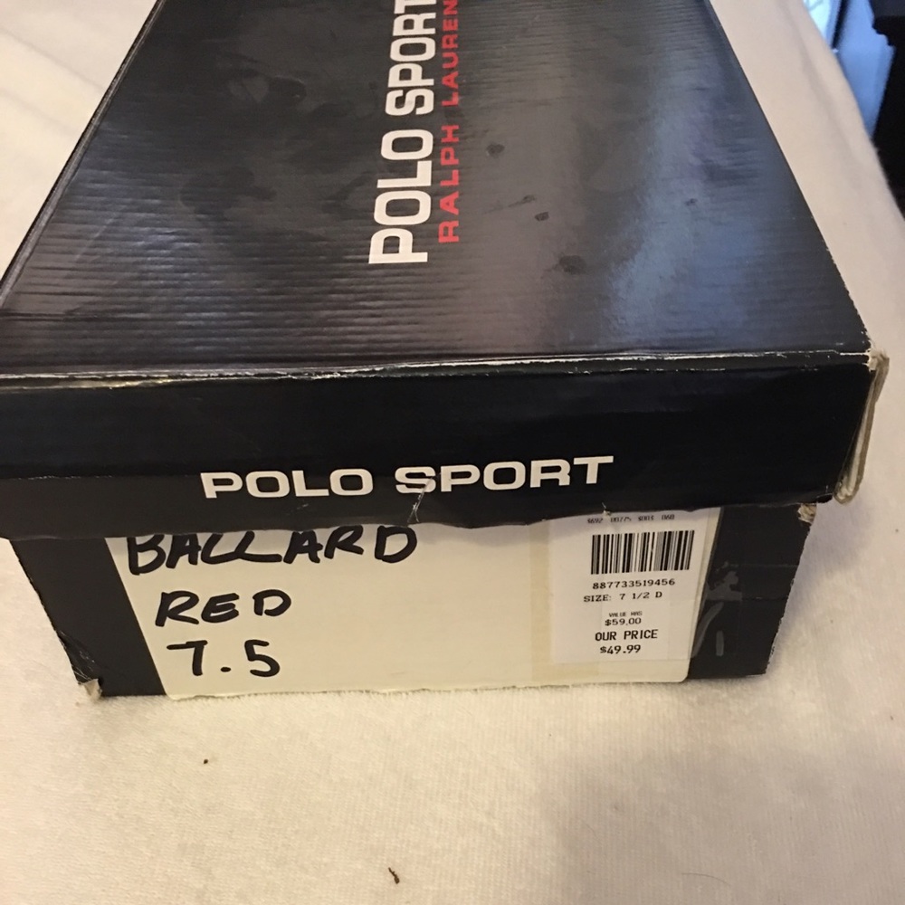Men's polo shoes size 7.5 new condition