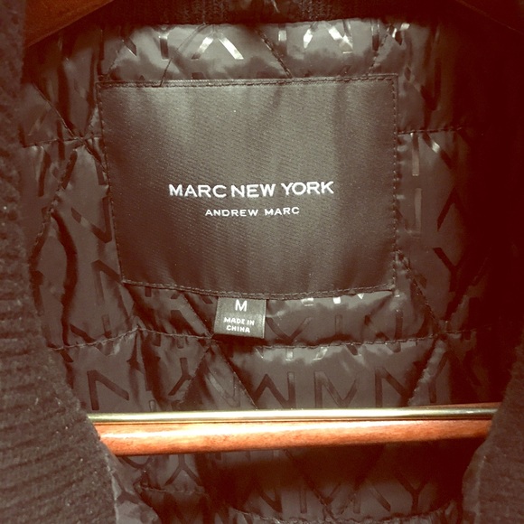 Marc New York (Andrew Marc) Black Peacoat - Picture 3 of 3