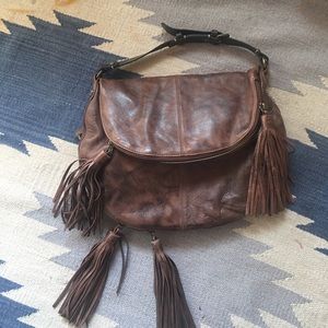 All Saints Leather Hobo Handbag