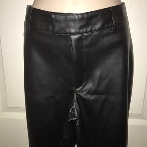 ZARA BASIC FAUX LEATHER SKINNY PANTS ZARA BASIC FAUX LEATHER SKINNY PANTS