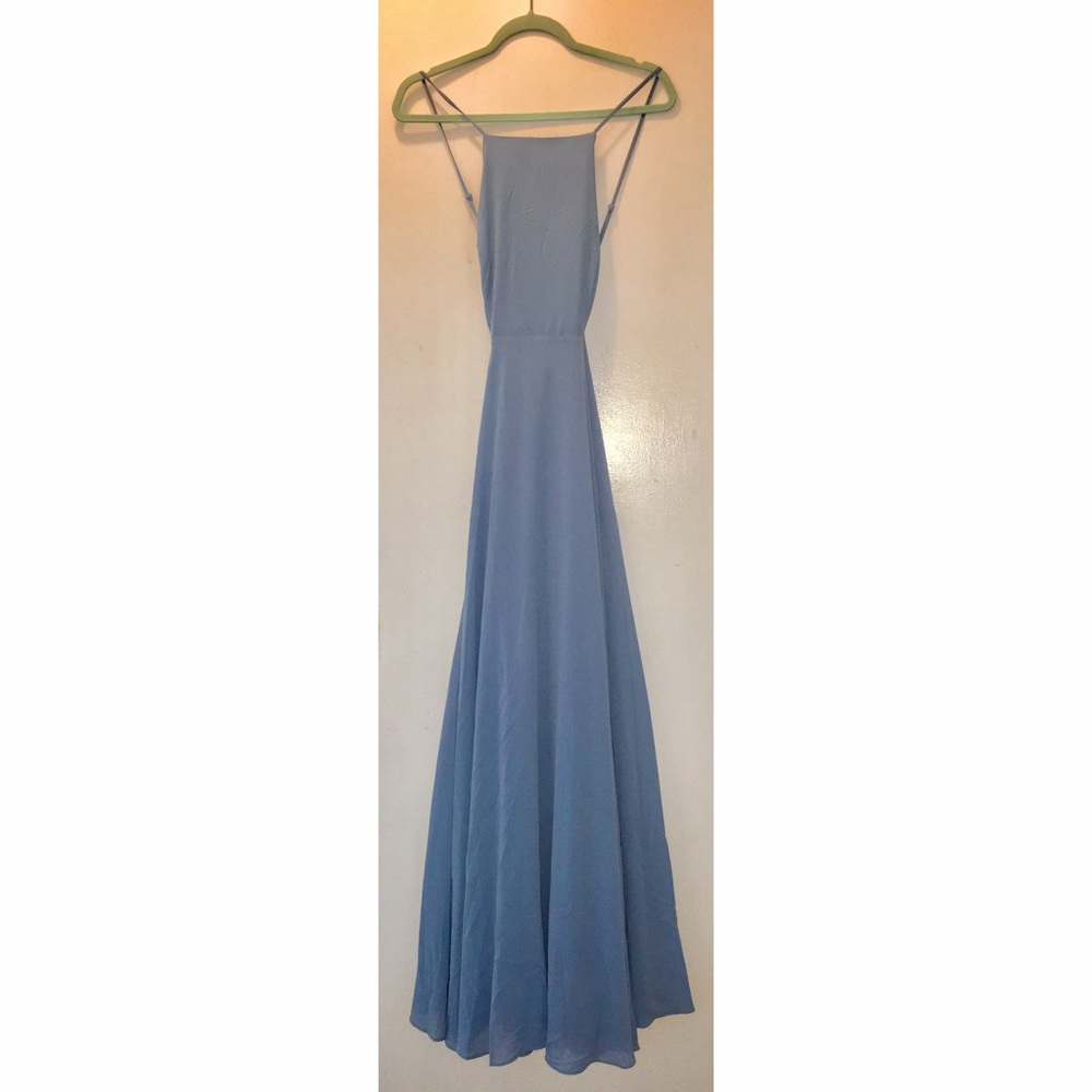 Slate Blue Formal Dress