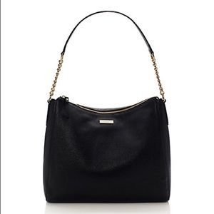 BRANDNEW Kate Spade Shimmery Black Leather Handbag