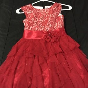 Red formal dress