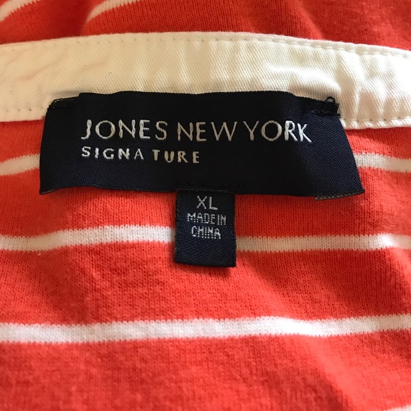 Orange/white striped shirt - Jones of New York - Picture 5 of 5