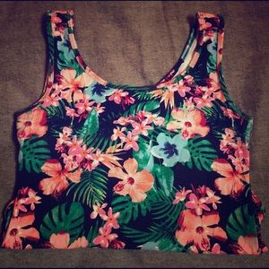 Tropical body suit tank