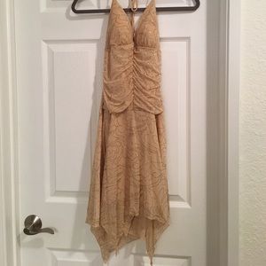Tan sparkle gown