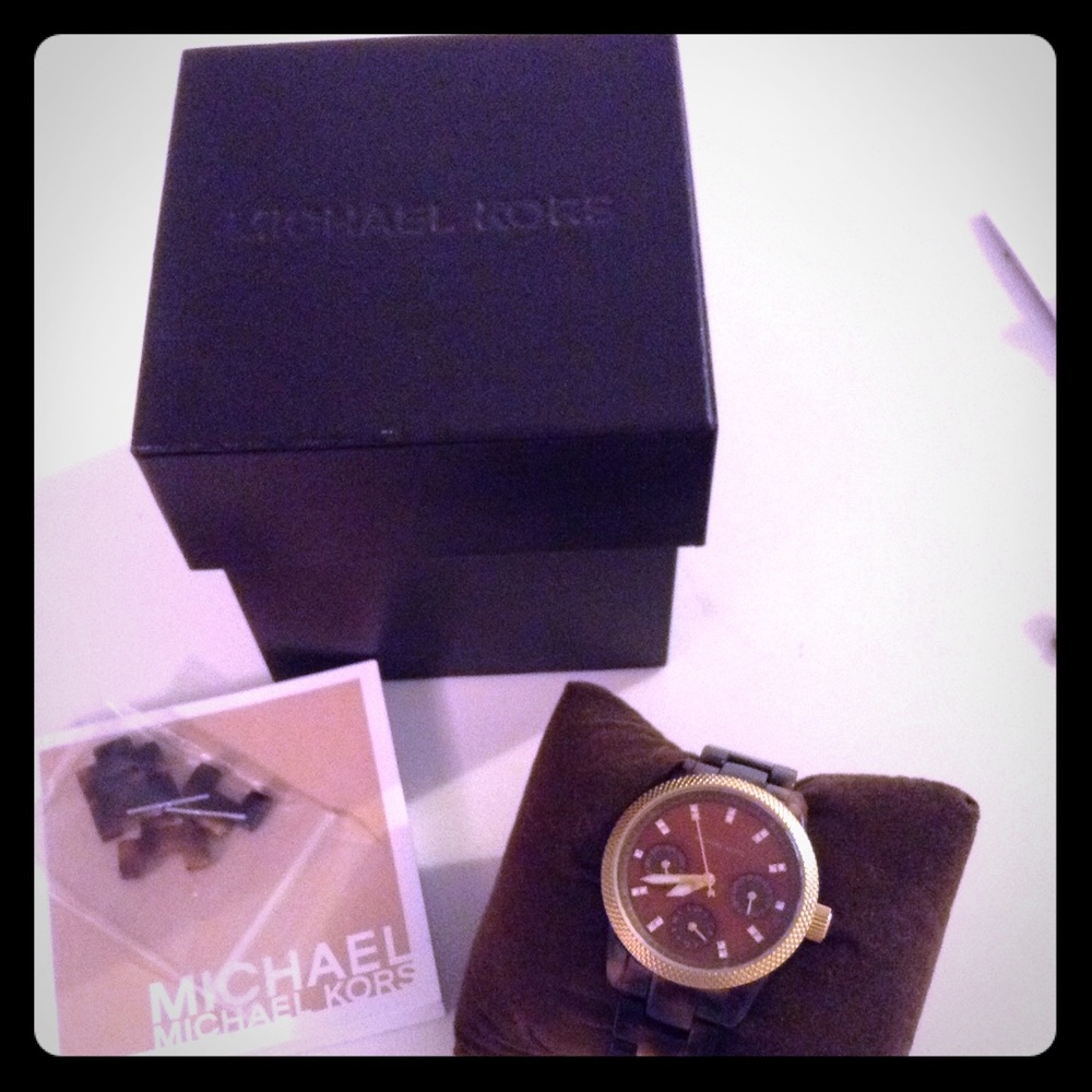 Michael Kors Women's MK5038 Tortoise Shell Watch