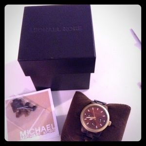Michael Kors Women's MK5038 Tortoise Shell Watch