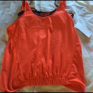 Fabletics tank and sports bra combo.