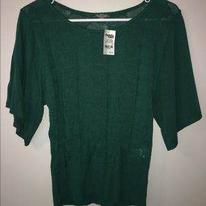 Tourquiose short sleeve sweater