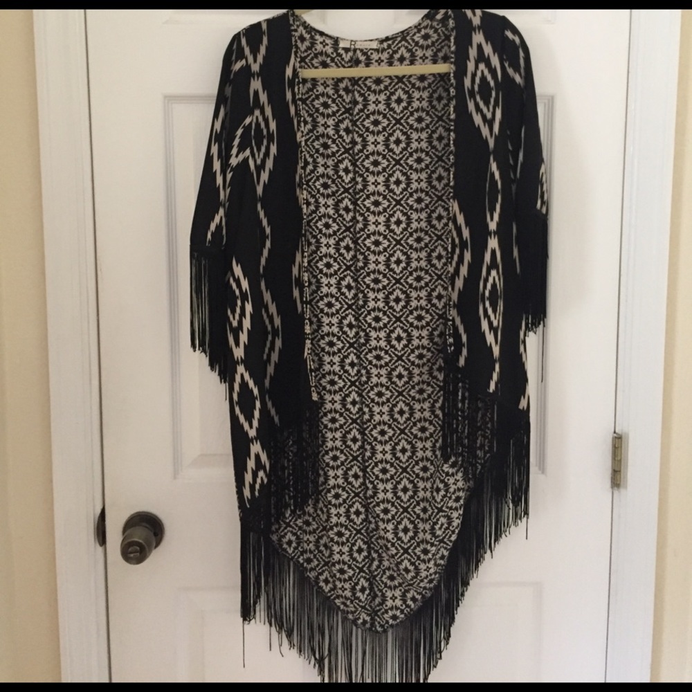 Fringe Aztec Kimono