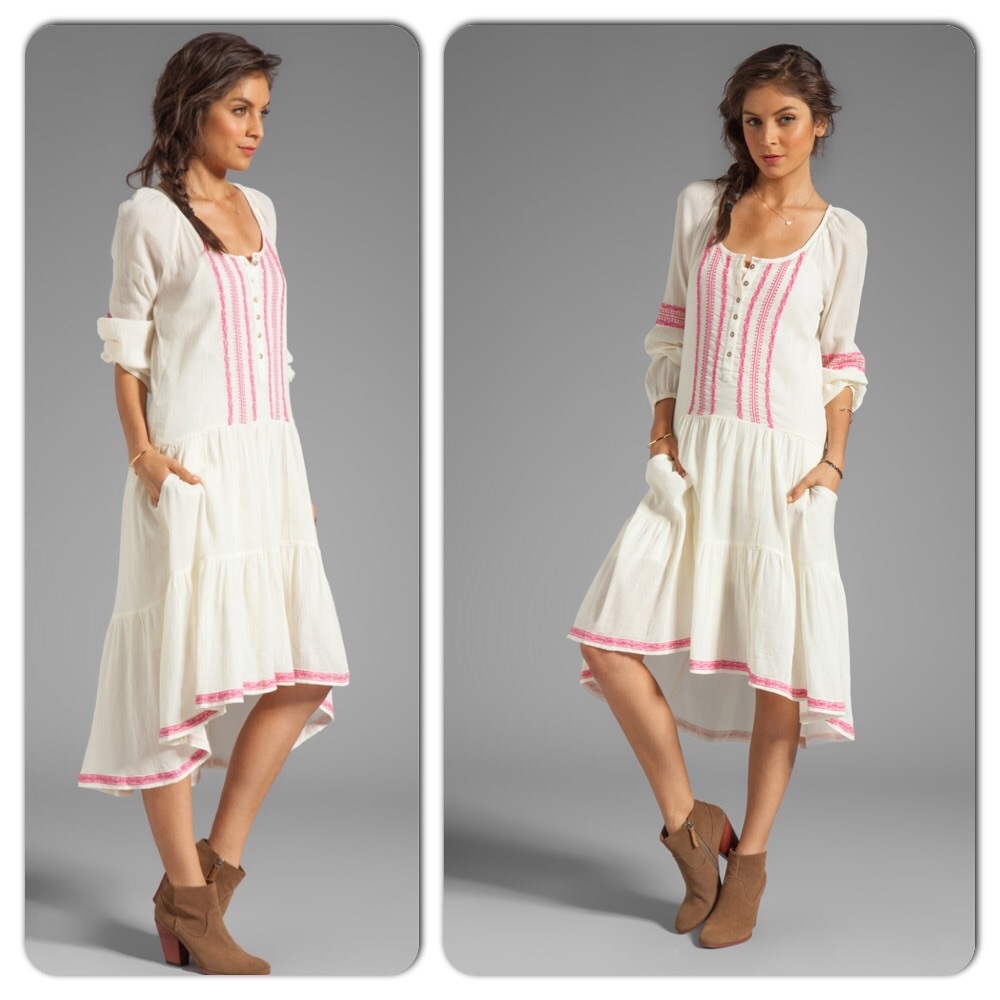 Free People Light Heart Dress In Tea Combo S - Picture 3 of 8