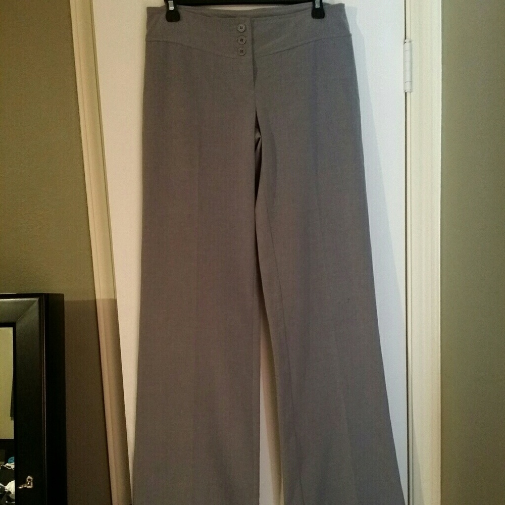 Slate grey, flare pants