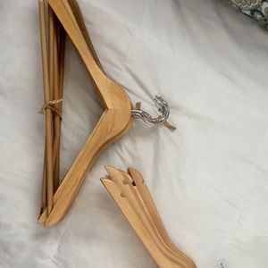 Quality wooden hangers.