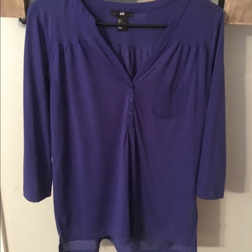 Royal blue top