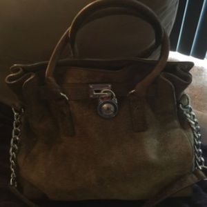 Authentic Michael Kors distressed leather