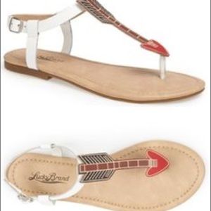 Lucky Brand Arrow Sandals Size 7