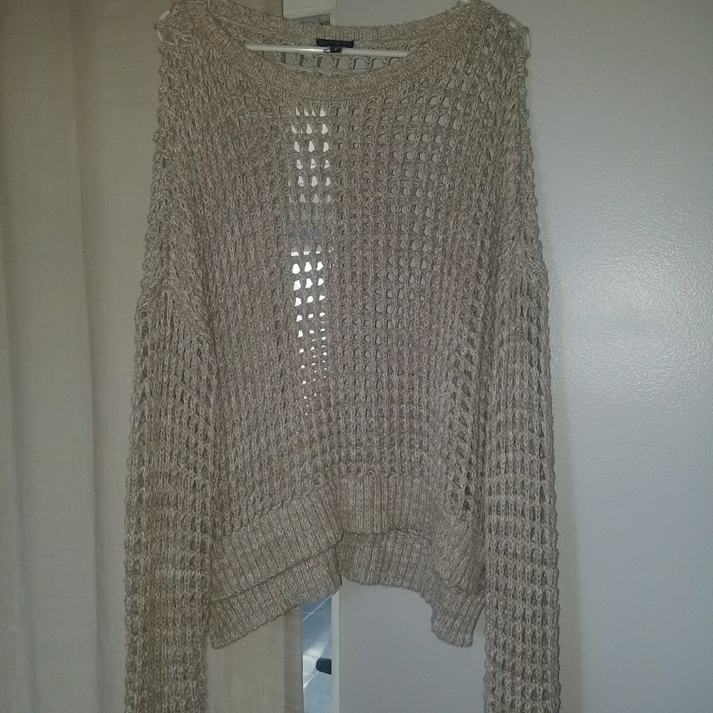 Express open knit sweater